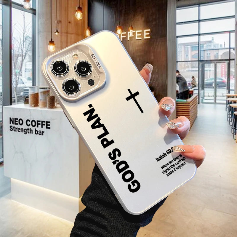 Cross Phone Case for Iphone 17 AIR 16 15 14 13 Pro 12 11 Pro Xs X XR Max Laser Hard PC+TPU Cases Back Cover-S661P3